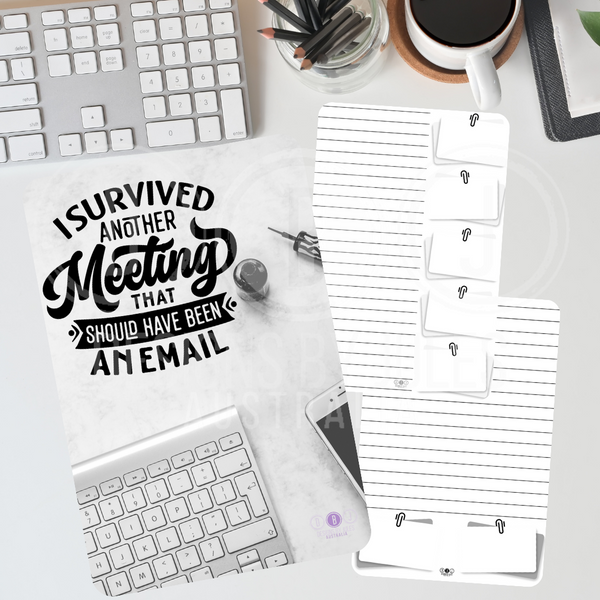 Survived Another Meeting Stationery Bundle