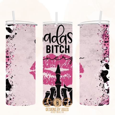 Badass Bitch Energy - Pink Leopard