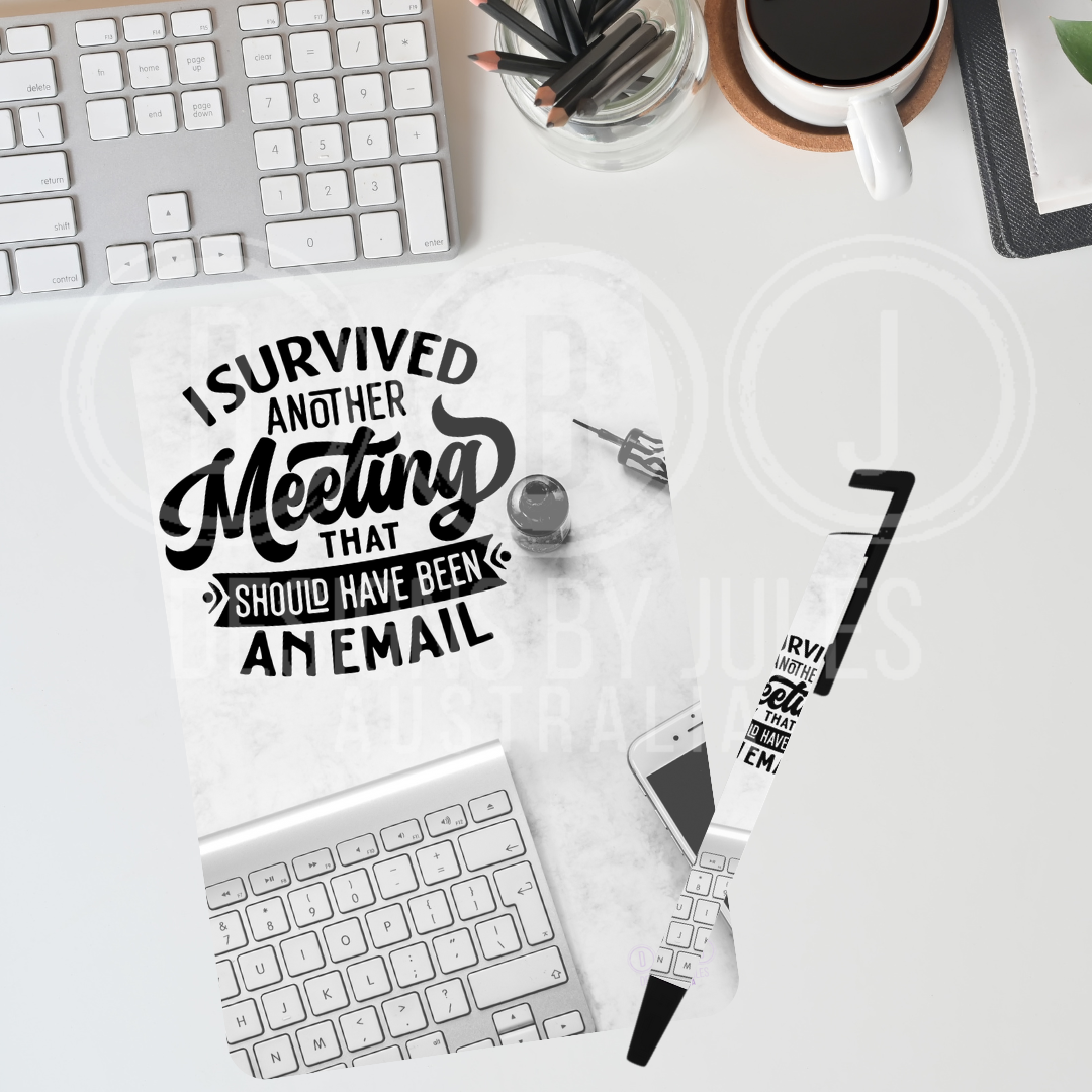Survived Another Meeting Stationery Bundle