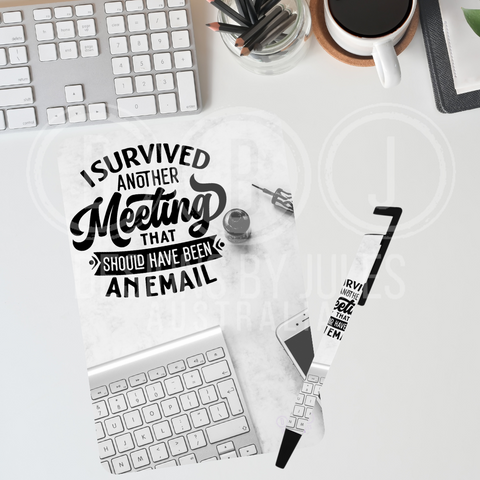 Survived Another Meeting Stationery Bundle